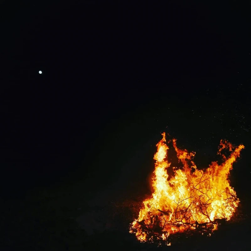 Toprak Camping ateş görüntüsü