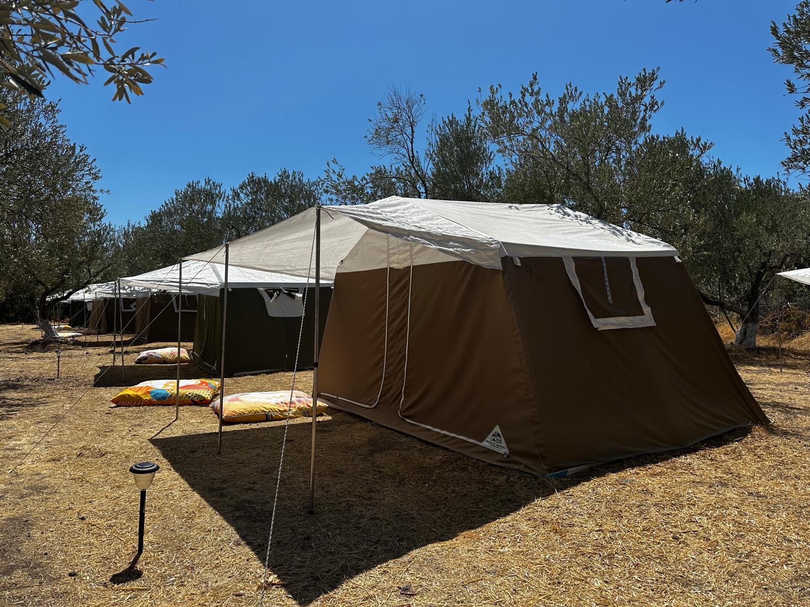 Mavi kuş Camping konaklama alanı çadır görseli